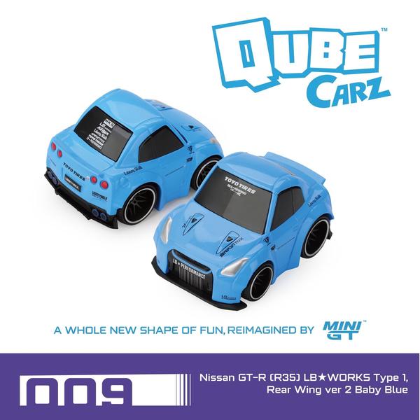 Picture of a Nissan GT-R R35 LB Works Type 1 Rear Wing Ver 2 by diecast car manufacturer Qube Carz