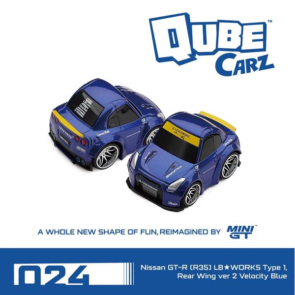 Picture of a Nissan GT-R R35 LB Works Type 1 Rear Wing Ver 2 by diecast car manufacturer Qube Carz