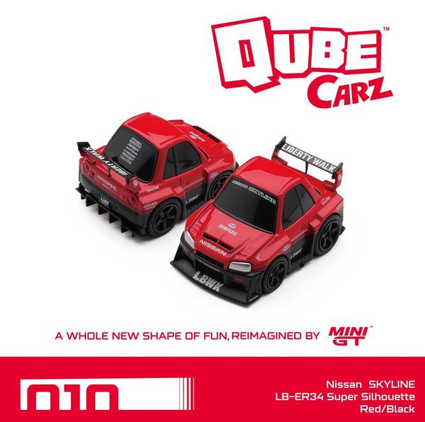 Pictrue of a Nissan LB-ER34 Super Silhouette Skyline 1/64 Diecast Car by Qube Carz QZ00402