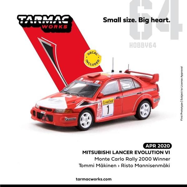 Picture of a Mitsubishi Lancer Evolution VI by diecast car manufacturer Tarmac Works