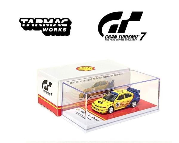 Picture of a Mitsubishi Lancer Evolution VI by diecast car manufacturer Tarmac Works