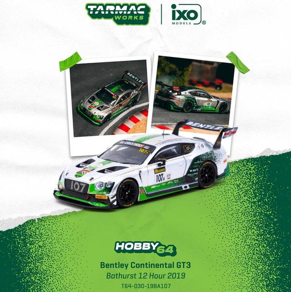 Pictrue of a Bentley Continental GT3 - IXO 1/64 Diecast Car by Tarmac Works T64-030-19BA107