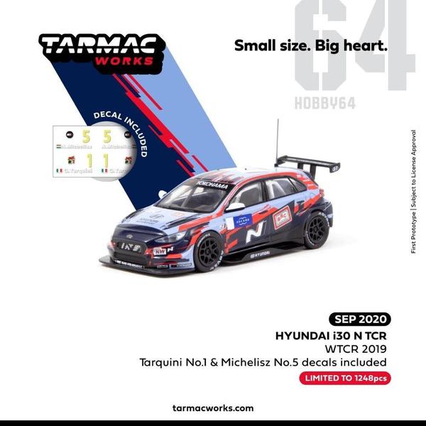 Picture of a Hyundai i30 N TCR by diecast car manufacturer Tarmac Works