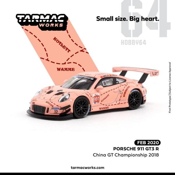 Picture of a Porsche 911 GT3 R - ixo by diecast car manufacturer Tarmac Works