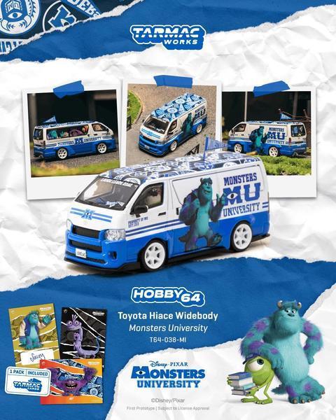Pictrue of a Toyota Hiace Widebody 1/64 Diecast Car by Tarmac Works T64-038-MI