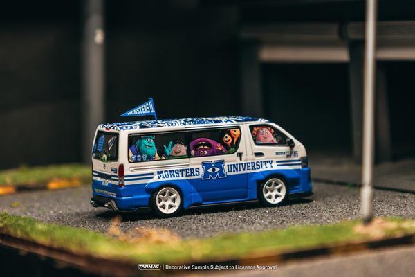 The Right-Side of the Toyota Hiace Widebody 1/64 Diecast Car by Tarmac Works