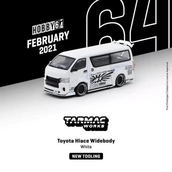 Picture of a Toyota Hiace Widebody by diecast car manufacturer Tarmac Works