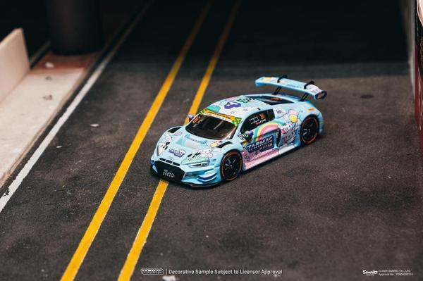 The Front of the Audi R8 LMS GT3 Evo II 1/64 Diecast Car by Tarmac Works