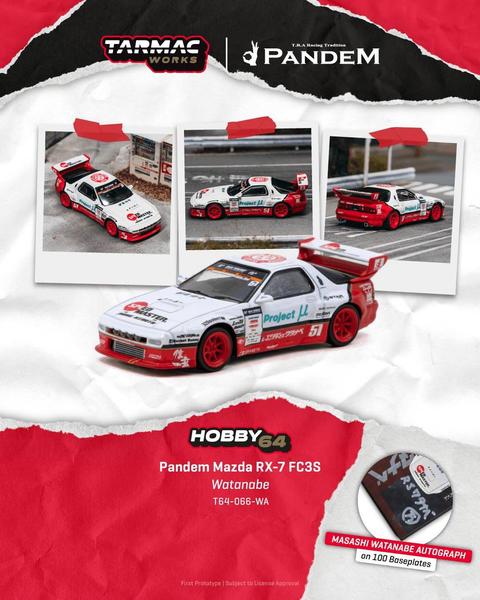 Pictrue of a Pandem Mazda RX-7 FC3S 1/64 Diecast Car by Tarmac Works T64-066-WA