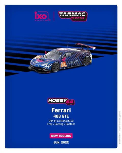 Picture of a Ferrari 488 GTE - ixo by diecast car manufacturer Tarmac Works