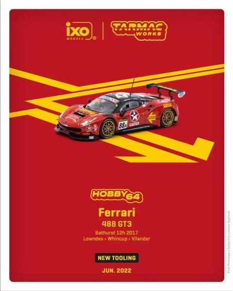 Picture of a Ferrari 488 GT3 - ixo by diecast car manufacturer Tarmac Works