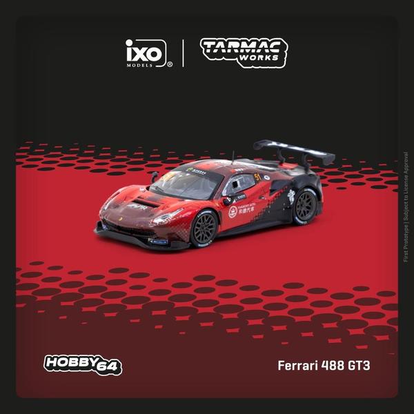 Picture of a Ferrari 488 GT3 - ixo by diecast car manufacturer Tarmac Works