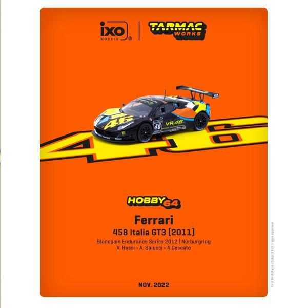 Picture of a Ferrari 458 Italia GT3 2011 - ixo by diecast car manufacturer Tarmac Works