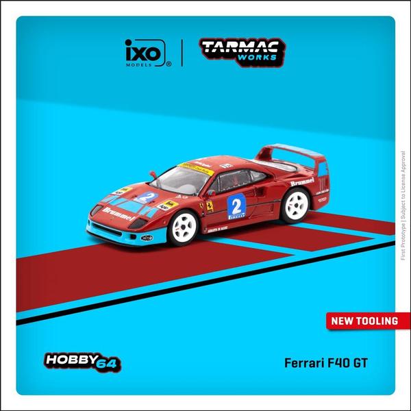 Picture of a Ferrari F40 GT - ixo by diecast car manufacturer Tarmac Works