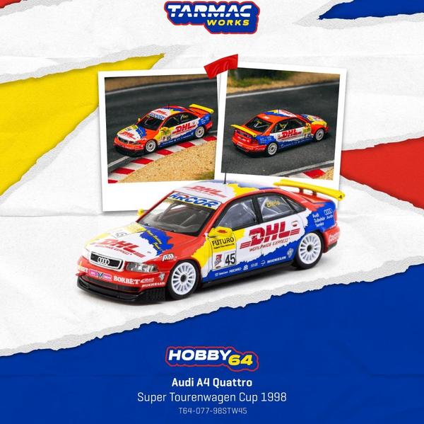 Pictrue of a Audi A4 Quattro 1/64 Diecast Car by Tarmac Works T64-077-98STW45