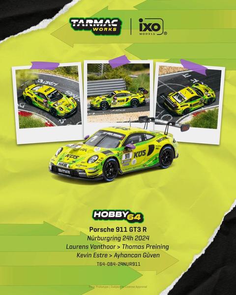 Pictrue of a Porsche 911 GT3 R (992) - ixo 1/64 Diecast Car by Tarmac Works T64-084-24NUR911