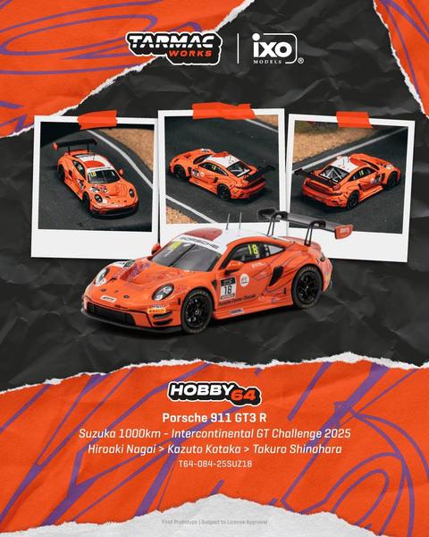 Pictrue of a Porsche 911 GT3 R (992) - ixo 1/64 Diecast Car by Tarmac Works T64-084-25SUZ18
