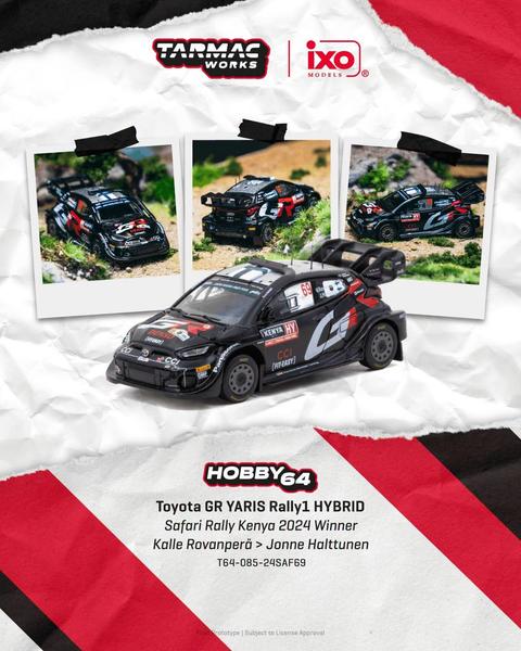 Pictrue of a Toyota GR Yaris Rally1 Hybrid 1/64 Diecast Car by Tarmac Works T64-085-24SAF69