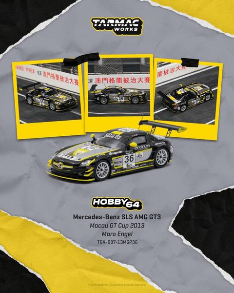 Pictrue of a Mercedes-Benz SLS AMG GT3 1/64 Diecast Car by Tarmac Works T64-087-13MGP36