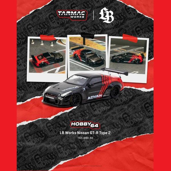 Picture of a LB-Works Nissan GT-R R35 Type 2 by diecast car manufacturer Tarmac Works