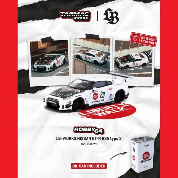 Picture of a LB-Works Nissan GT-R R35 Type 2 by diecast car manufacturer Tarmac Works