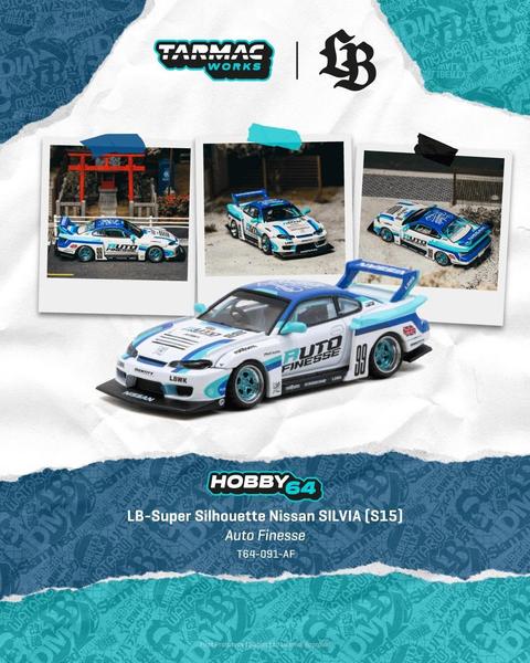 Pictrue of a LB-Super Silhouette Nissan Silvia (S15) 1/64 Diecast Car by Tarmac Works T64-091-AF