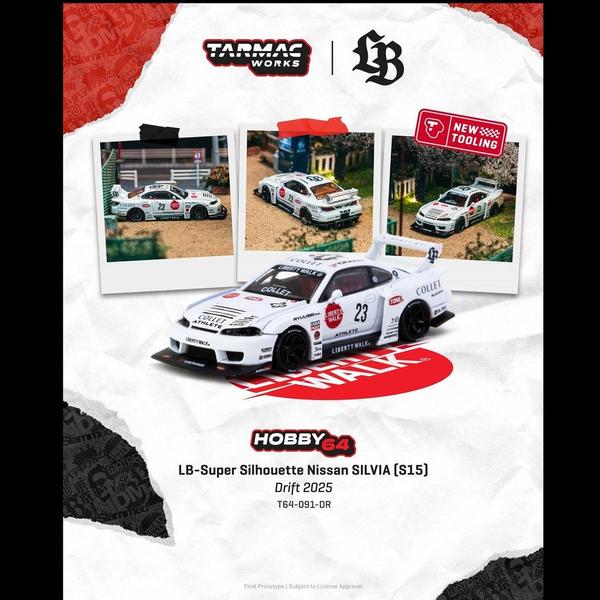 Picture of a LB-Super Silhouette Nissan Silvia (S15) by diecast car manufacturer Tarmac Works