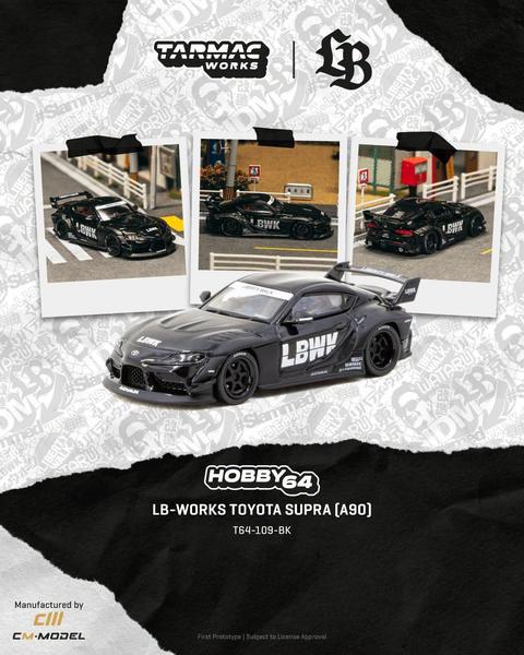 Pictrue of a LB-Works Toyota Supra (A90) - CM Model 1/64 Diecast Car by Tarmac Works T64-109-BK