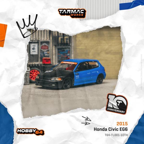 Picture of a Honda Civic EG6 by diecast car manufacturer Tarmac Works
