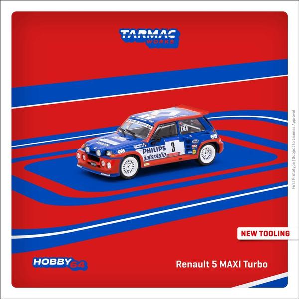 Picture of a Renault 5 MAXI Turbo by diecast car manufacturer Tarmac Works