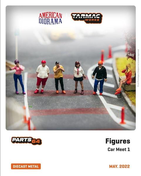 Picture of a 1/64 Figures Set - American Diorama by diecast car manufacturer Tarmac Works