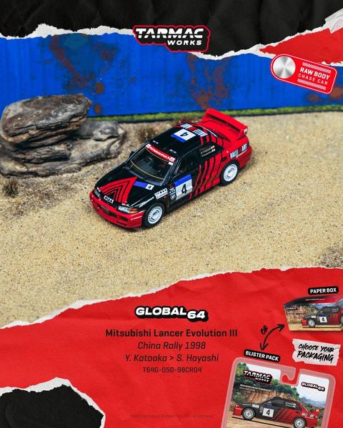 Picture of a Mitsubishi Lancer Evolution III - GSR by diecast car manufacturer Tarmac Works