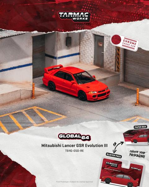 Picture of a Mitsubishi Lancer Evolution III - GSR by diecast car manufacturer Tarmac Works