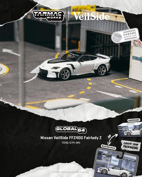 Pictrue of a Nissan VeilSide FFZ400 Fairlady Z 1/64 Diecast Car by Tarmac Works T64G-074-WH