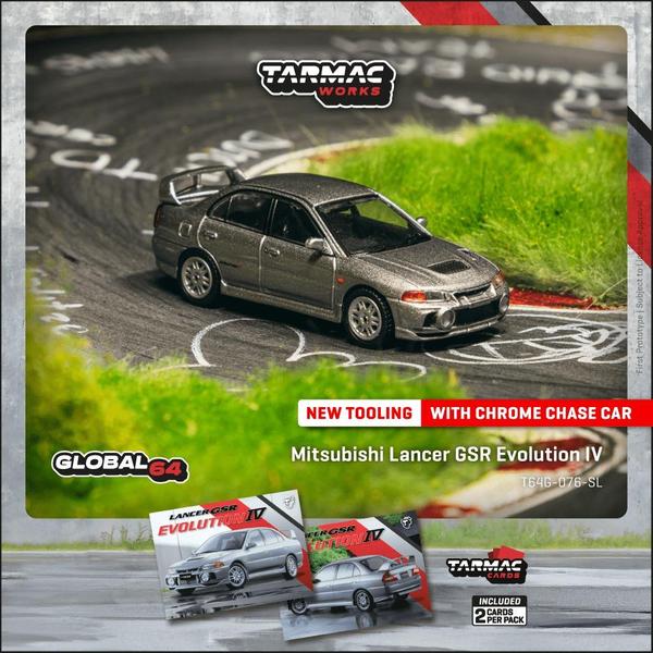 Picture of a Mitsubishi Lancer GSR Evolution IV by diecast car manufacturer Tarmac Works