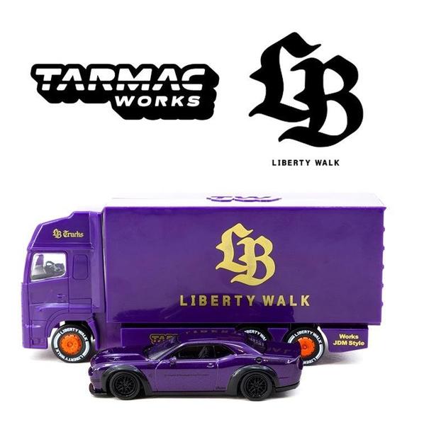 Picture of a Dodge Challenger SRT Hellcat LBWK by diecast car manufacturer Tarmac Works