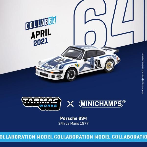 Picture of a Porsche 934 - Minichamps by diecast car manufacturer Tarmac Works