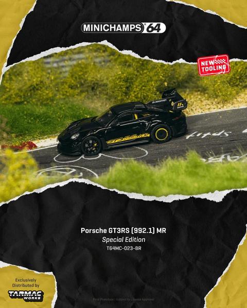 Pictrue of a Porsche GT3RS (992.1) MR - Minichamps 1/64 Diecast Car by Tarmac Works T64MC-023-BR
