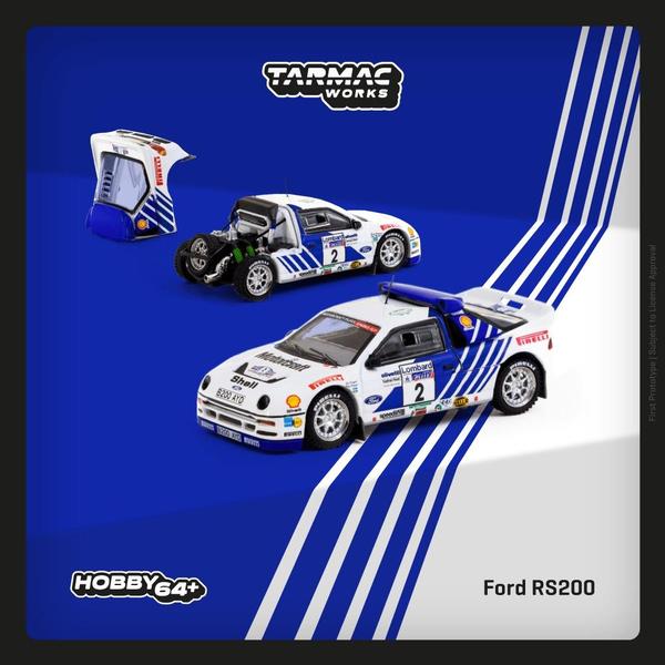 Picture of a Ford RS200 by diecast car manufacturer Tarmac Works