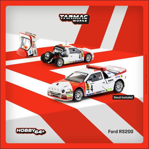 Picture of a Ford RS200 by diecast car manufacturer Tarmac Works
