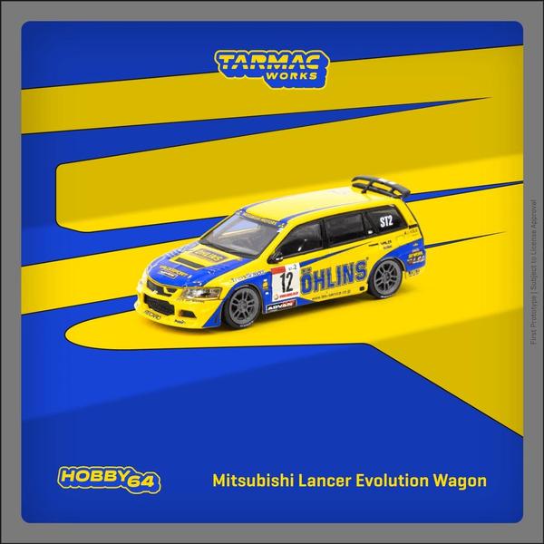 Picture of a Mitsubishi Lancer Evolution Wagon by diecast car manufacturer Tarmac Works