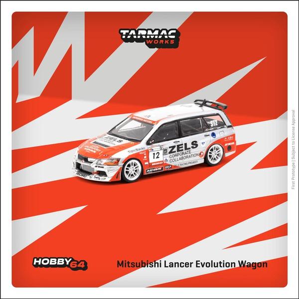 Picture of a Mitsubishi Lancer Evolution Wagon by diecast car manufacturer Tarmac Works