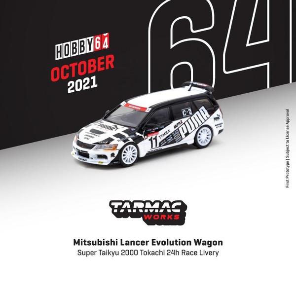 Picture of a Mitsubishi Lancer Evolution Wagon by diecast car manufacturer Tarmac Works