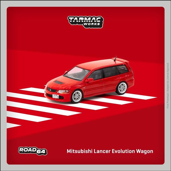 Picture of a Mitsubishi Lancer Evolution Wagon by diecast car manufacturer Tarmac Works