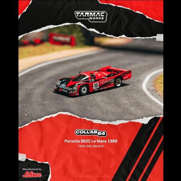 Pictrue of a Porsche 962C - Schuco 1/64 Diecast Car by Tarmac Works T64S-020-89LM10