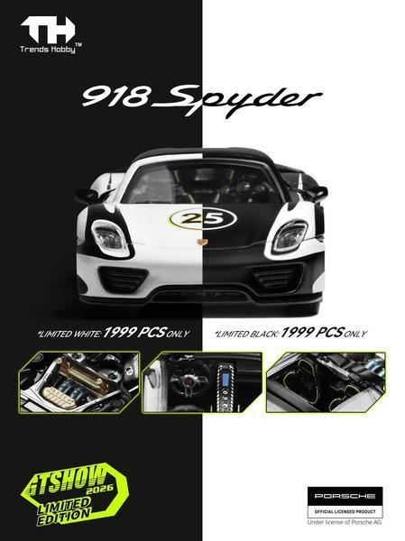 Pictrue of a Porsche 918 Spyder 1/64 Diecast Car by Trends Hobby TH-115-241086(E)