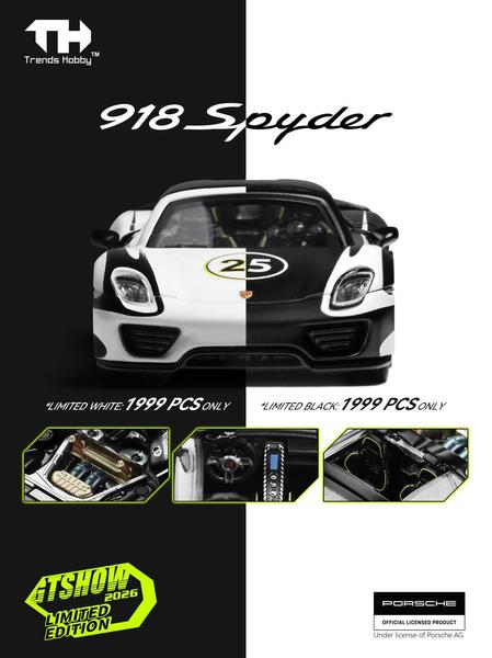 The Image-1 of the Porsche 918 Spyder 1/64 Diecast Car by Trends Hobby