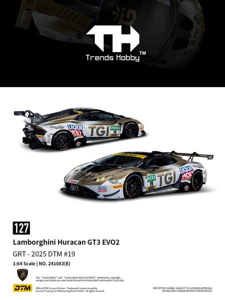 Pictrue of a Lamborghini Huracan GT3 EVO2 1/64 Diecast Car by Trends Hobby TH-127-241083(E)