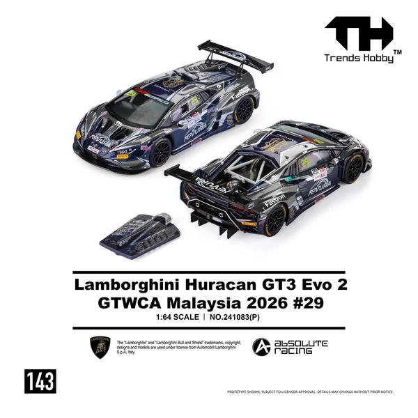 The Image-1 of the Lamborghini Huracan GT3 EVO2 1/64 Diecast Car by Trends Hobby