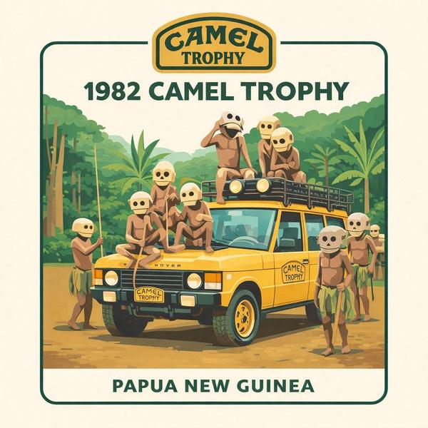 Image of 1982 Camel Trophy - Papua New Guinea's logo.